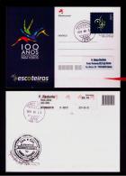 Lisboa Legal Date-postmark Scouts Scouting Scoutisme Cent. 2013 RARE Entier Postale Postal Stationery Sp2387 - Unclassified