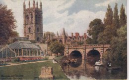 A R QUINTON 1355 - MAGDELEN COLLEGE & BRIDGE OXFORD - Punt + Women On Bank - Quinton, AR