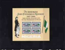 Nigéria: 1964 Bloc Feuillet  N°3 MNH** Anniversaire De La Mort Du Président John F . Kennedy - Kennedy (John F.)