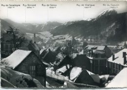 CPSM 63 LE MONT DORE VUE GENERALE EN HIVER LA CHAINE DU SANCY ET LE CAPUCIN 1953  Grand Format 15 X 10,5 - Le Mont Dore