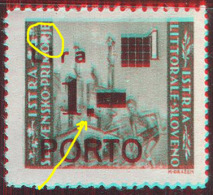 YUGOSLAVIA - ITALIA - SLOVENIJA - TRIESTE - VUJA - PORTO - ERRORE - *MLH - 1946 - Taxe