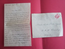 1949 Lettre D´Amour "enflammée "Hyéres>1er Maître Pilote Gouel Base Aérienne Navale (B.A.N ) KOUIBGA Maroc OMEC RBV - Cartas & Documentos