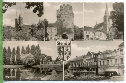 Stendal, Fünf Felderkarte Um 1960/1970 Verlag: VEB Bild Und Heimat, POSTKARTE Mit Frankatur, Mit Stempel, STENDAL, 25.11 - Stendal
