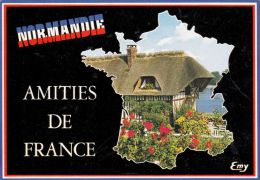 Cp , RÉGIONS , NORMANDIE , Amitiés De France - Haute-Normandie