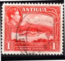 ANTIGUA 1938 GVI 1d Nelson's Dockyard Used - 1858-1960 Colonie Britannique