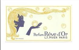 Carte Parfumee: Parfum Reve D´ Or, L.T. Piver Paris (13-3070) - Oud (tot 1960)