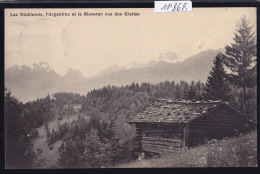 Monthey (au-dessus De): Mazot Aux Giettes Vers 1912: Vue Sur Les Diablerets, L'Argentine, Le Muveran (11´868) - Monthey