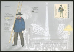 Portugal Carte Entier Postal 150 Ans De L´éclairage De Gaz à Lisbonne Postal Stationary 150 Years Gas Lighting In Lisbon - Gaz