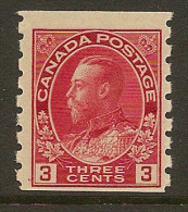 CANADA 1922 KGV 3c Coil Imp X P8 SG 258 HM #GK4 - Nuovi