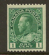 CANADA 1912 KGV 1c Coil P12 X Imp SG 217 HM #GK2 - Unused Stamps