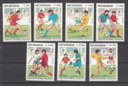 NICARAGUA, 1990, Football, ( Soccer ), Italia, World Cup,, Set 7 V, MNH, (**) - 1990 – Italien