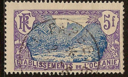 OCEANIC SETTLEMENTS 1913 5f Valley SG 36 U YZ327 - Used Stamps