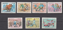 NICARAGUA, 1985, 1986, Coupu De Mundial, World Cup Football, Soccer, Set 7 V, MNH, (**) - Autres & Non Classés