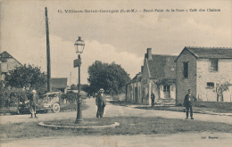 VILLIERS SAINT GEORGES - Rond Point De La Gare - Café Des Chaises - Villiers Saint Georges