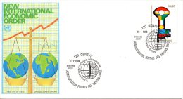 ONU GENEVE. N°88 Sur Enveloppe 1er Jour (FDC)  De 1980. Nouvel Ordre économique Mondial. - FDC