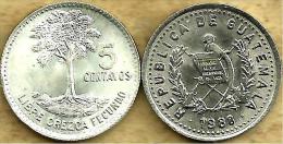 GUATEMALA 5 CENTAVOS  TREE FRONT EMBLEM BACK 1988 VF+ KM? READ DESCRIPTION CAREFULLY !!! - Guatemala