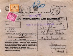 1952 LETTERA  CON ANNULLO TRENTO - Taxe