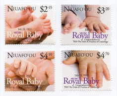 NIUAFO'OU - 2013 - Royal Baby  -  4val Neufs // Mnh - Tonga (1970-...)