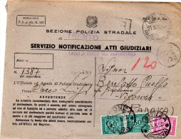 1952 LETTERA  CON ANNULLO TRENTO - Impuestos