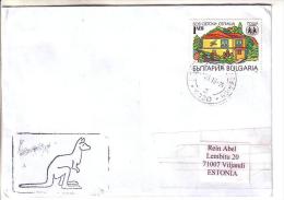 GOOD BULGARIA Postal Cover To ESTONIA 2013 - Good Stamped: Sos - Brieven En Documenten