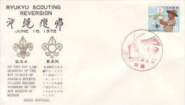 JAPAN 1972 RYUKYU SCOUTING REVERSION COMMEMORATIVE COVER - Storia Postale