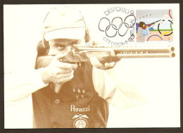 Portugal Sports Tir Carte Maximum 1991 Shooting Maximum Card - Cartoline Maximum