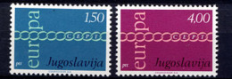 YOUGOSLAVIE JUGOSLAVIA 1971, EUROPA, 2 Valeurs, Neufs / Mint. R087 - 1971