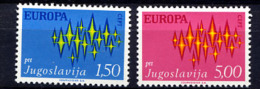YOUGOSLAVIE JUGOSLAVIA 1972, EUROPA, 2 Valeurs, Neufs / Mint. R088 - 1972
