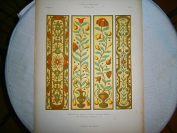 PLANCHE L ART ET L INDUSTRIE  MARQUETERIE D UNE ARMOIRE ET D UN BAHUT   ANNEE 1882 - Other Plans