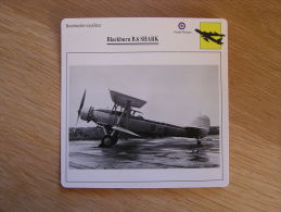 BLACKBURN B 6  Shark Bombardier Torpilleur Grande Bretagne FICHE AVION Avec Description    Aircraft Aviation - Aerei