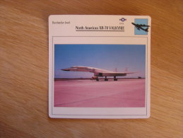 NORTH AMERICAN XB-70 Valkyrie Bombardier Lourd  USA  FICHE AVION Avec Description    Aircraft Aviation - Aerei