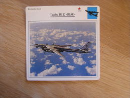 TUPOLEV Tu 20 Bear  Bombardier Lourd  URSS  FICHE AVION Avec Description    Aircraft Aviation - Aviones