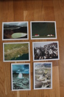 LOT DE6 CARTES POSTALES D'ISLANDE - Island