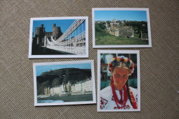 LOT 4 CARTES POSTALES PAYS DE GALLES - Andere & Zonder Classificatie