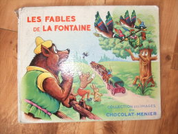 Album Chromos Chocolat Menier Les Fables De La Fontaine Avec 36 Images Sur 132 - Album & Cataloghi