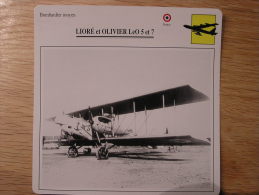 LIORE & OLIVIER LeO 5 Et 7 Bombardier Moyen  France   FICHE AVION Avec Description    Aircraft Aviation - Aviones