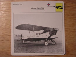 GLOSTER GORING  Bombardier Léger Grande Bretagne  FICHE AVION Avec Description    Aircraft Aviation - Avions