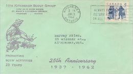 CANADA 1962 SCOUTING COMMEMORATIVE COVER - Storia Postale