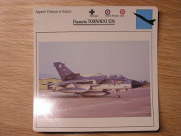 PANAVIA TORNADO IDS  Appareil D' Attaque Et D' Appui Allemagne  FICHE AVION Avec Description    Aircraft Aviation - Airplanes