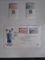 ISRAEL 1951 THIRD INDEPENDANCE DAY FDC AND MTAB STAMP - Cartas & Documentos