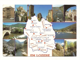 Cp, 48, La Lozère, Multi-Vues, Voyagée 1999 - Other & Unclassified