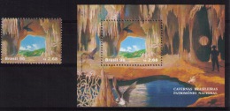 BRAZIL 1996  Caves - Unused Stamps