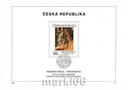 Czech Republic - 2012 - Prague Castle, The Whipping Of Christ By Tintoretto - FDS (first-day Sheet) - Cartas & Documentos