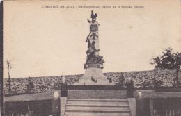 Cp , 49 , CHEMILLÉ , Monument Aux Morts De La Grande Guerre - Chemille