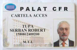 ROMANIA-CARD ACCES,C.F.R (ROMANIAN RAILWAYS PALACE) - Otros & Sin Clasificación