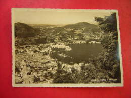 CPSM PHOTO ITALIE  COMO PANORAMA   VOYAGEE TIMBRE - Mehransichten, Panoramakarten