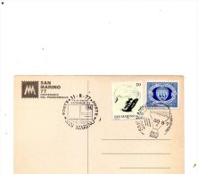 1977 CARTOLINA  CON ANNULLO  SAN MARINO - Briefe U. Dokumente