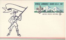 USA 1967 12TH WORLD JAMBOREE POSTCARD MINT - Storia Postale