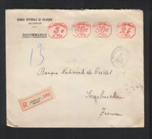 R-Brief 1926 Banque Nationale - Brieven En Documenten