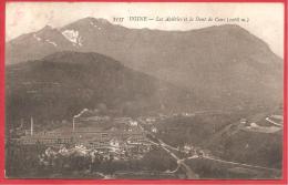 CARTOLINA VIAGGIATA FRANCIA  UGINE - Les Acieries La Dent De Cons - 9 X 14 Cm - ANN. AMB. FERROVIARIO ALBERTVILLE ANNECY - Ugine